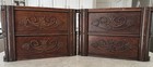 4 Antique Singer Treadle Sewing Machine Wood Cabinet Drawers   Frames