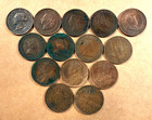 Canada Large Cent Coins Lot  14  - 1900 To 1917 - Circulated