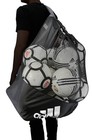 Adidas Stadium Soccer Ball Bag Black Drawstring Mesh Holds Up To 15 Balls