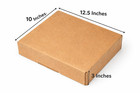 Lot Of 50- 12  X 10  X 3  Corrugated Kraft Mail Shipping Box Free Ship Cardboard