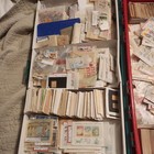 Huge Assortment Worldwide Us foreign Stamps Used  Mint  Glassines  Covers  Bobs