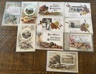 Lot Of 10  winsch thanksgiving Postcards with Fruits autumn Scenes pilgrims d803