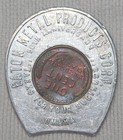 Keep Me And Never Go Broke Encased 1953 D Penny  Good Luck Advertising Token