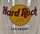 Hard Rock Cafe Las Vegas Clear Pilsner Glass W o Box - 1984 To Current Design