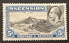 Travelstamps  1934 Ascension Stamps Sg  26 - 14 Perf - Kgv - Mint Mogh  5d