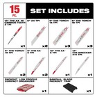 Milwaukee 49-22-5641 15pc Sawzall Blade Packout Kit