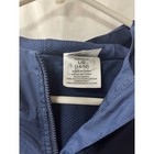 Adidas Kids Navy Blue Hooded Windbreaker Jacket Mesh Lined Full Zip Size L 14 16