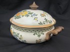Vtg Villeroy   Boch Amsterdam Enamel Floral 8 5  Cookware Dutch Oven Pot