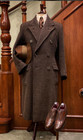 Swedish Cashmere Men s Long Overcoat Double Breasted 1950s Business Outdoor Wear