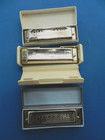 Lot Of 3  Hohner Harmonicas  Big River Harp pocket Pal bluesband key Of  c 