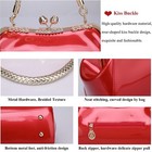 Ziming Glossy Patent Leather Handbags Women Kiss Lock Purse Top Handle Handba   