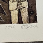 Cuban Artist Eduardo Guerra Vtg Un Viaje Original Signed Numbered Art Wall Decor