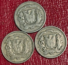 3-1961 1972 1974 Dominican 5 Centavos Coin-dec470