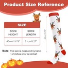  Compression Socks For Women And Men  Knee High Support One Size White Deer