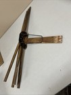 Antique Working Wall Mounted Foldable Wood   Metal Indoor Clothes Drying Rack