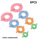 Pompom Maker 4-size Pom Poms Bobble Maker Kit Knitting Crafts 8pc Ball Tool New 