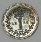 1855 Great Britain Maundy Money Queen Victoria Silver 1 Pence Nice Bu