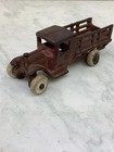 Vintage 1920 s Original Arcade Cast Iron Stake Truck No 213 Cast Iron