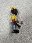 Vintage Americana Gentleman Chicken Snatcher Cast Iron  Coin Piggy Bank 5  Tall