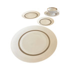 Vtg Rosenthal Taupe Band Five Piece Showroom Display Dinnerware Set Germany