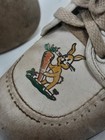 Vintage 1950s Easter Bunny Baby Toddler Shoes Leather Handmade Litho Art Rare 