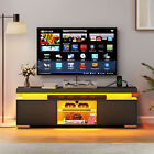 Tv Stand With Charging Station   Led Lights For 55 60 65 In Entertainment Center
