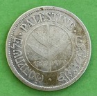1927 British Palestine 50 Mils Silver Coin 