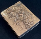 Stunning Heavy 19th Century Swedish Silver Repousse Cigarette Case C 1880