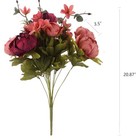 Fake Flowers Vintage Artificial Peony Silk Flowers Wedding Home Decoration