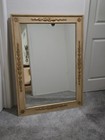 Vintage Large Heavy Wall Mirror Gold Tone