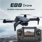 Drone 4k Hd Dual Camera Wifi Fpv Rc Foldable Quadcopter With Screen 2 Batteries