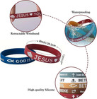 Bible Verse Bracelet  60pcs Silicone Bulk Jesus Wristbands  Christian Colored Br