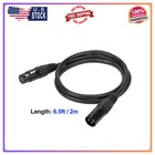 10pcs 6 5ft 3 Pin Dmx Cable Xlr Male To Female Stage Light Signal Wire Dj Light