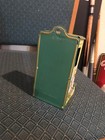 Vintage Metal Wall-mount Match Holder  Floral Butterfly   Daisy  Green yellow