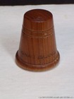 Vintage Wood Thimble Mackinac Island Mi Wooden Michigan Travel Souvenir
