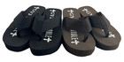 2 Pack Gypsy Soule 2  Heel Sandals Black   Brown Platform Wedge Thong Flip Flops