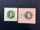 Us Scott   U 496b 497  Fc  Vf    Mint Cut Square  2026 Scott Cat  Value   18 75