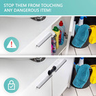Child Safety Cabinet Locks  Black  10 Pack With 10 Extra Adhesives   Abs Cabinet