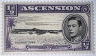 Travelstamps  Ascension Stamps - 1 2d - 13 Perf Mint Mogh