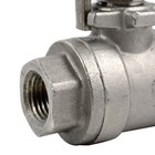 1 4  Inch Npt Female Thread Full Port 2 Piece Ball Valve Stainless Steel Ss 316
