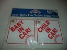 One Baby In Car And One Child In Car Safety Signs For Windows With Suction Disks