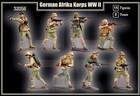 Mars Figures 32056 1 32 German Afrika Korps Wwii  15 Figures  8 Poses 