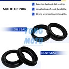 39mm Front Fork Bushing Dust Oil Seals Rebuild Kit For Harley Xl883 Xl1200 90-13