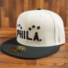 Rings   Crwns Philadelphia Stars Men s Hat Nlb Baseball Fitted Cap O White  446