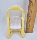 Fisher Price Loving Family Dollhouse Nursery Baby Swing Yellow Dollhouse Size