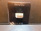 925 Sterling Silver Footprint Toe Ring Adjustable Xs Beach Minimalist New