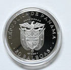1981 Panama - 20 Balboas - Simon Bolivar   Liberator - Proof Silver W  Coa -rare
