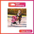 Zeny Pet Stroller For Small medium Dogs And Cats Foldable Dog Stroller