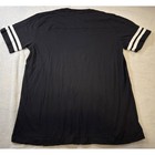 Royal Avalon Mens Xl Black Cotton T-shirt Striped Sleeve Football Jersey 6 Pk