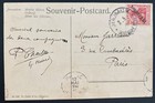 1910 Jerusalem Palestine German Post Office Postcard Cover To Paris France